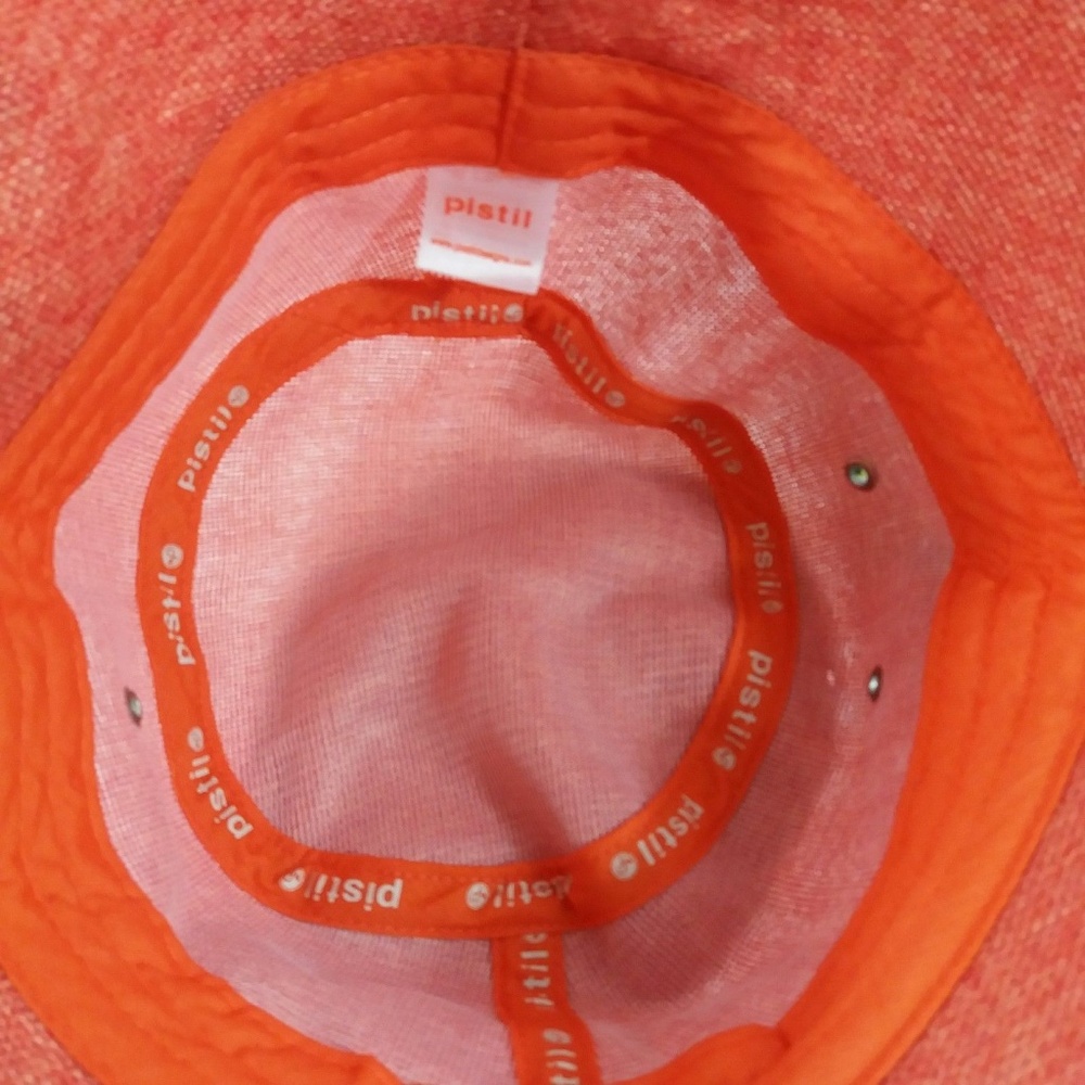 Pistil Bucket Hat Orange One Size Summer Pool - Picture 5 of 5